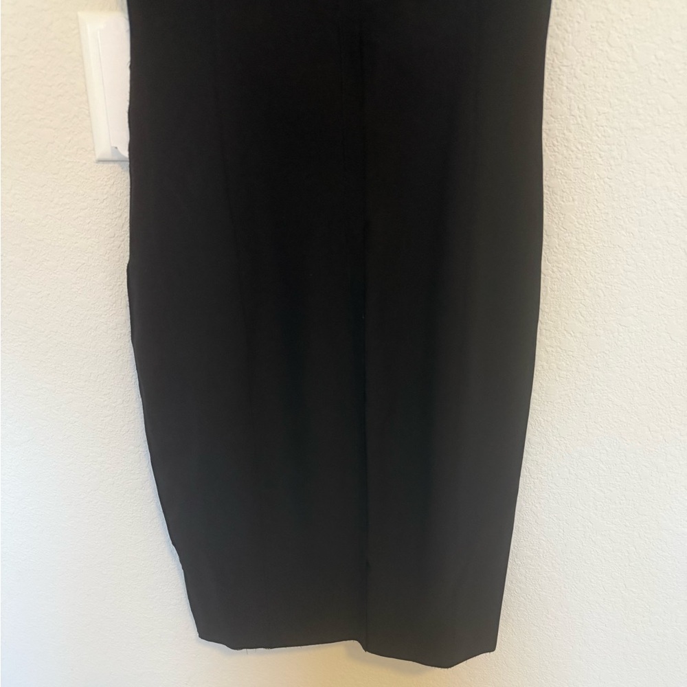 Elie Tahari Marianna Black Mesh Bodycon Midi Cocktail Dress Size 4 - Picture 12 of 12
